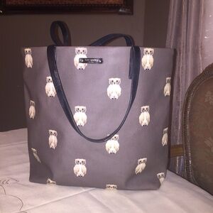 Kate Spade Wise Baby Owl Print Tote Bag